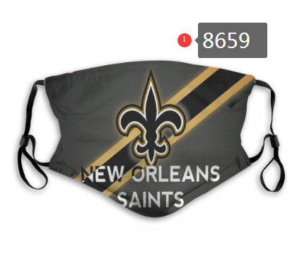 New 2020 New Orleans Saints #2 Dust mask with filter->mlb dust mask->Sports Accessory
